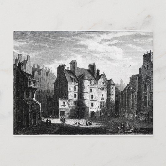 Old Tolbooth, Edinburgh Postkarte (Vorderseite)