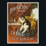 Old Tom Gin Vintag Poster<br><div class="desc">Old Tom Gin Vintage Poster aus London</div>