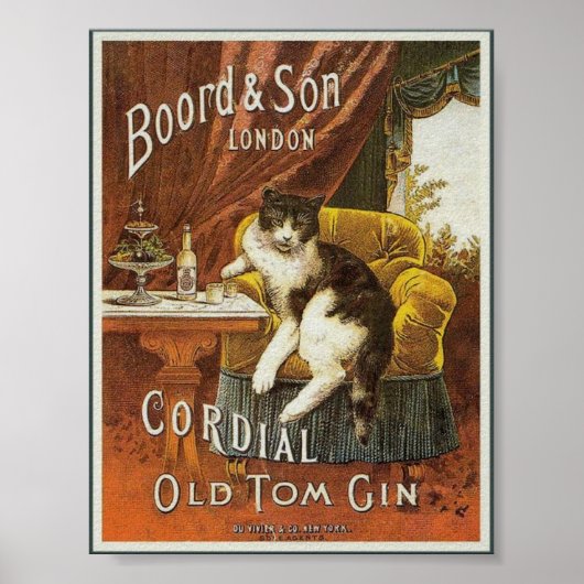Old Tom Gin Vintag Poster (Vorne)