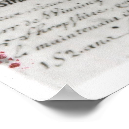 Old Tom Parr, 1635 Poster (Ecke)