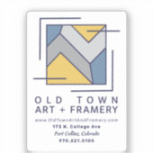 Old Town Art And Framery Business Sticker (Vorderseite)