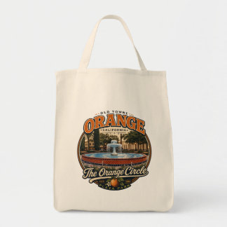 Old Towne Orange Circle Fountain Vintage T-Shirt Tragetasche
