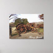 Old tractor from days gone by on canvas leinwanddruck (Vorderseite)