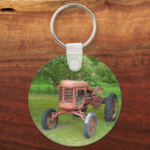 Old Tractor in the Orchard Schlüsselanhänger (Vorderseite)