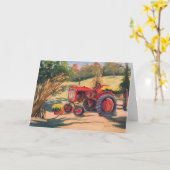 Old Tractor & New Bounty Karte (Gelbe Blume)