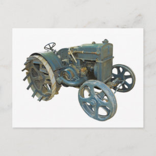 old tractor postkarte