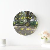 Old Tractor wall Clock Große Wanduhr (Zuhause)