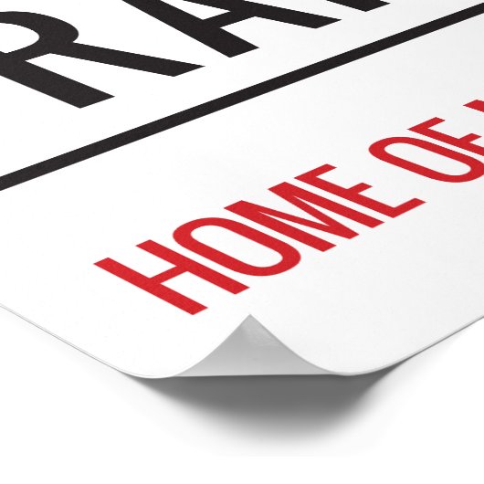 Old Trafford Sign Poster (Ecke)