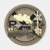 Old Train custom name magnet (Vorne)