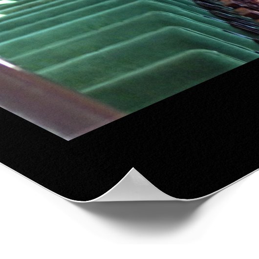 Old Train Interior Foto Poster (Ecke)