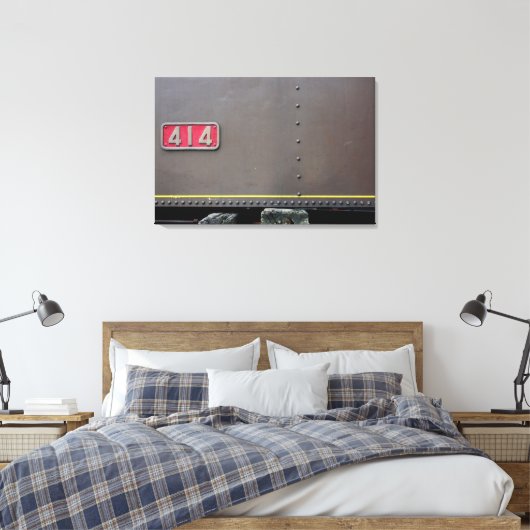 Old Train Mastrou Ich bin für die Instandhaltung L Leinwanddruck (Insitu (Schlafzimmer))