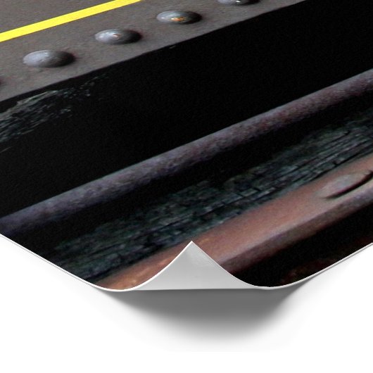 Old Train Mastrou Ich bin für die Instandhaltung P Poster (Ecke)