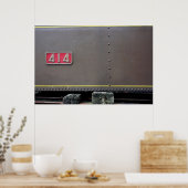 Old Train Mastrou Ich bin für die Instandhaltung P Poster (Küche)