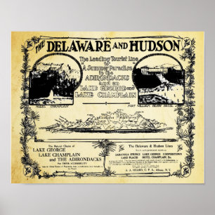 Old Train Travel Vacation Advertisement Poster