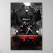 Old Train, young Lady Poster (Vorne)