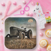 Old Traktor Birthday Pappteller (Party)