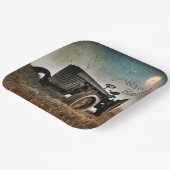 Old Traktor Birthday Pappteller (Gewinkelt)