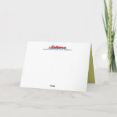 Old Traktor Weihnachtskarte: Weihnachtsfeier Feiertagskarte (Rückseite)