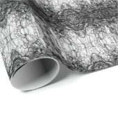 Old Tree Bark Black And White Photo Pattern Design Geschenkpapier (Rolleneckpunkt)