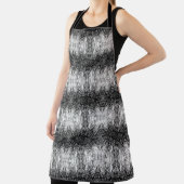 Old Tree Bark Black And White Photo Pattern Design Schürze (InSitu)