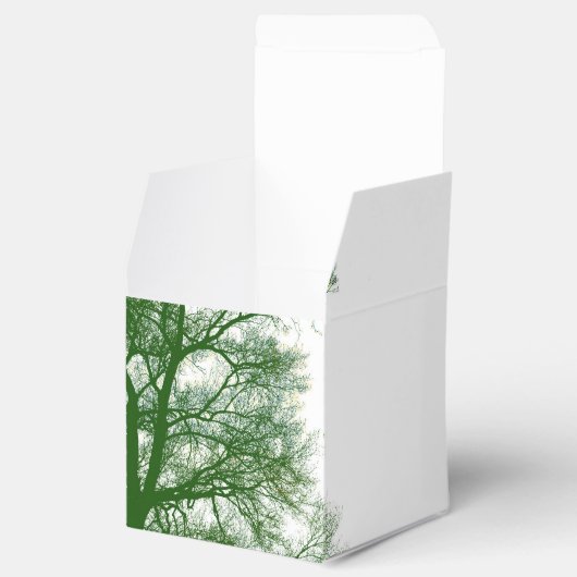 Old Tree Modern Design Family Wiedersehen Favor Bo Geschenkschachtel (Geöffnet)