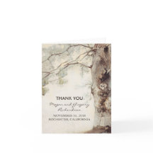 Old Tree Rustic Wedding Vielen Dank