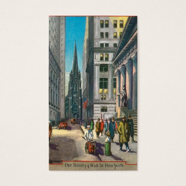 Old Trinity & Wall Street, New York (Vorderseite)