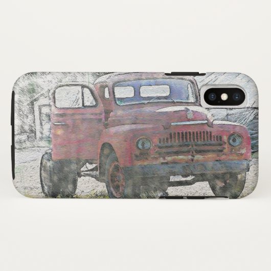 Old Truck iPhone XS Fall Case-Mate iPhone Hülle (Rückseite (Horizontal))