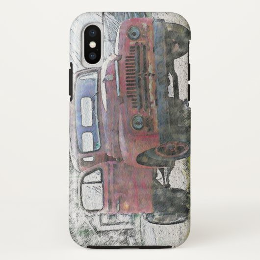 Old Truck iPhone XS Fall Case-Mate iPhone Hülle (Rückseite)