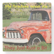 Old Trucker Stone Untersetzer