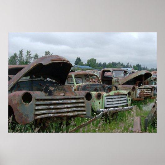 OlD Trucks Foto Print Poster (Vorne)