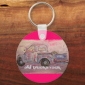 Old Trucks Rock Schlüsselanhänger (Vorderseite)