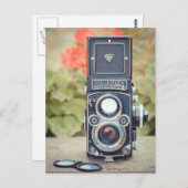 Old twin lens camera postkarte (Vorne/Hinten)