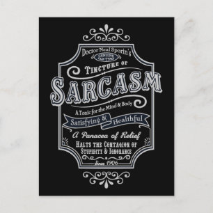 Old Tyme Sarcasm Postkarte