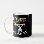 Old Typ Weightlift Opa Gym Großvater Körper Kaffeetasse (Links)
