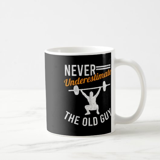Old Typ Weightlift Opa Gym Großvater Körper Kaffeetasse (Rechts)