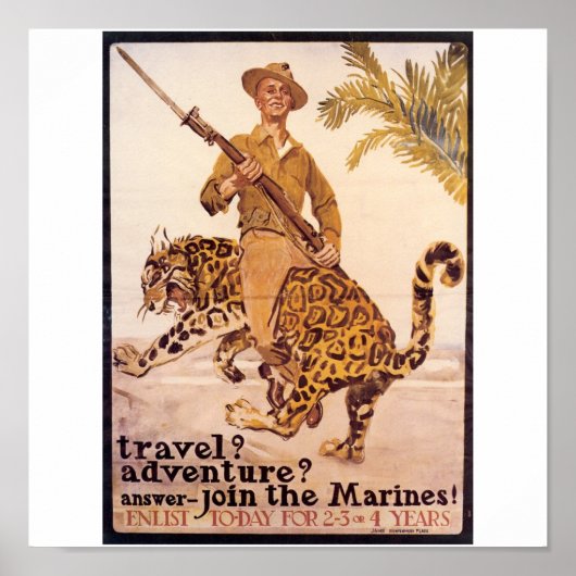 Old U.S. Marines Poster ca. 1917 (Vorne)