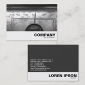 Old UK Radio Dial Visitenkarte (Vorne/Hinten)