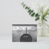 Old UK Radio Dial Visitenkarte (Stehend Vorderseite)