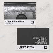 Old UK Radio Dial Visitenkarte (Vorne/Hinten)