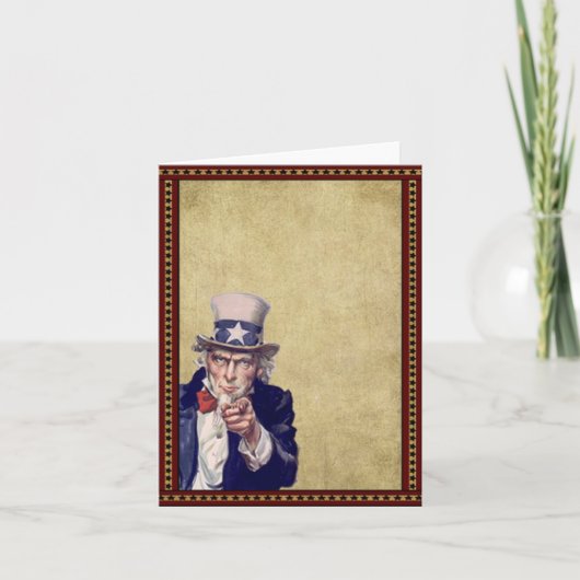 Old Uncle Sam- Prim Lil Mitteilungskarten (Vorderseite)