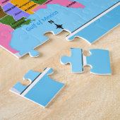 OLD USA Map mit Staat Hauptstädte und Golf von Mex Puzzle (Seite)