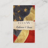 Old USA Patriotic Vintag Flag Begleitkarte (Rückseite)