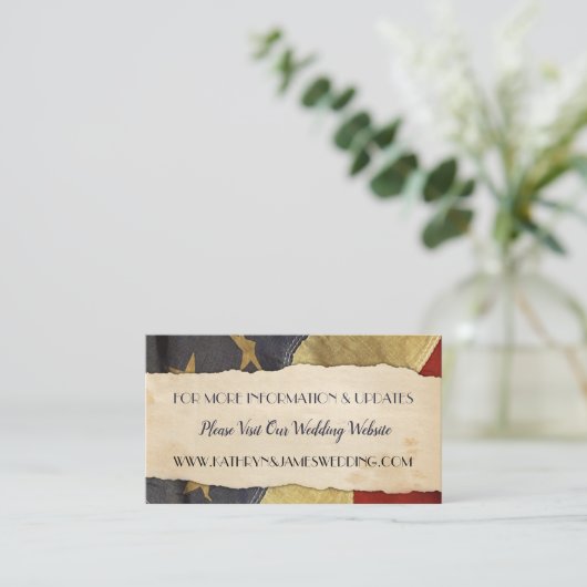 Old USA Patriotic Vintag Flag Begleitkarte (Stehend Vorderseite)