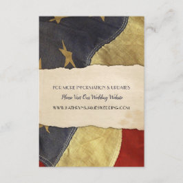 Old USA Patriotic Vintag Flag Begleitkarte