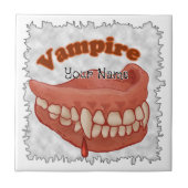Old Vampire Teeth Fliese (Vorderseite)