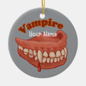 Old Vampire Teeth Keramik Ornament (Vorne)