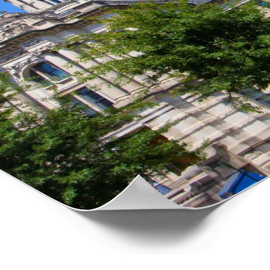 Old Vanderburgh Landkreis Courthouse, Evansville, Poster (Ecke)