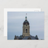 Old Vanderburgh Landkreis Courthouse, Evansville, Postkarte (Vorne/Hinten)