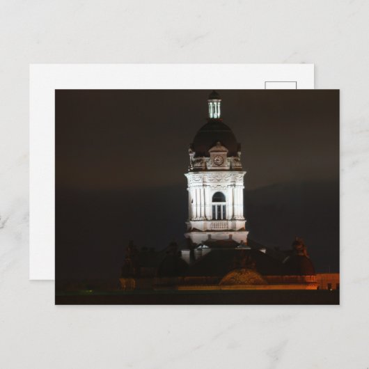 Old Vanderburgh Landkreis Courthouse, Evansville, Postkarte (Vorne/Hinten)